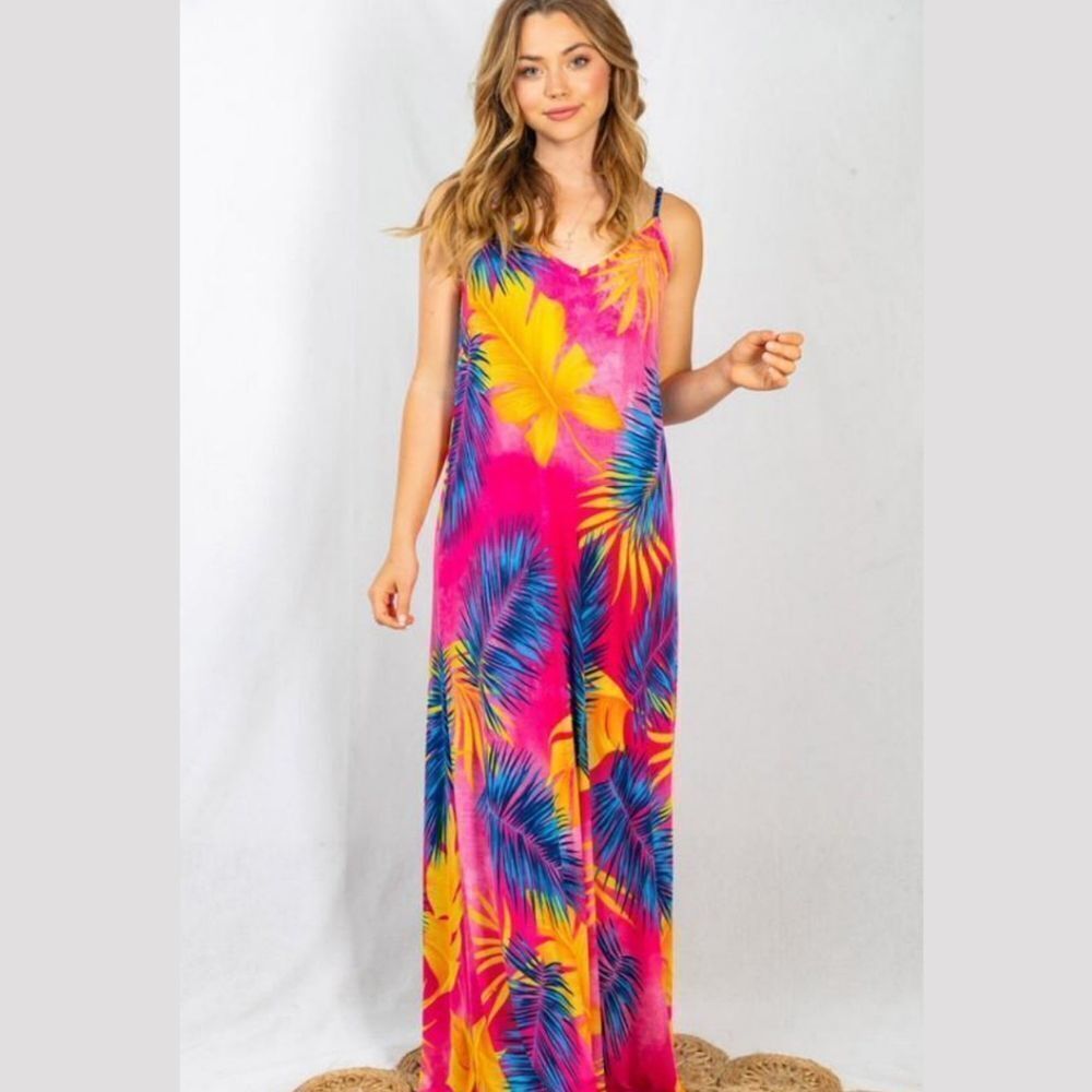 Tropical Maxi Dress 